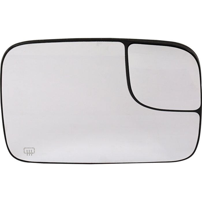 Dodge Ram 1500/2500/3500 Passenger Side Door Mirror Glass Power Heated Flat W/Spot Mirror W/Towing Pkg - CH1325121