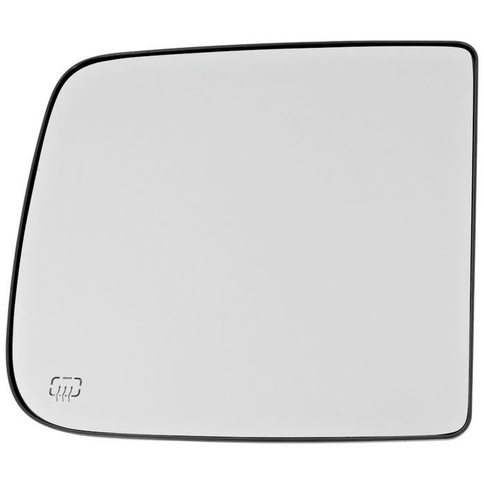 Ram 1500 Passenger Side Door Mirror Glass Power Heated W/Towing Pkg W/O Blind Spot Detection Main Glass Flat - CH1325132