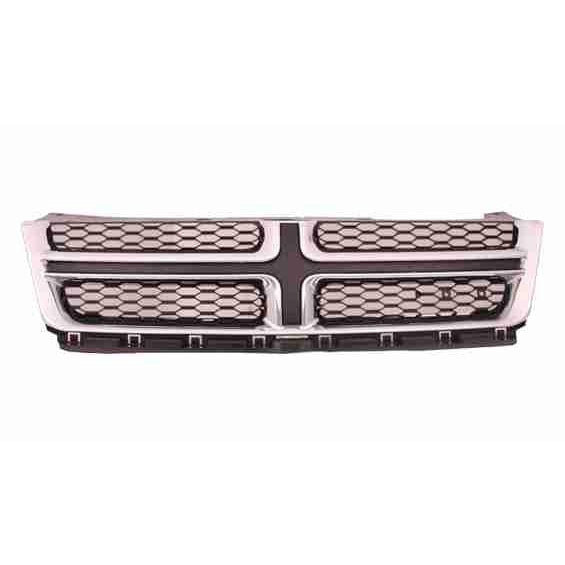 Dodge Avenger CAPA Certified Grille Matte-Dark Gray With Chrome Moulding - CH1200348C