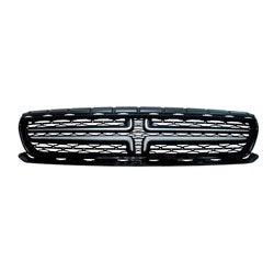 Dodge Charger CAPA Certified Grille Chrome Crosshair With Painted Black Mesh Exclude Scat Pack/Srt/Hellcat Model - CH1200391C