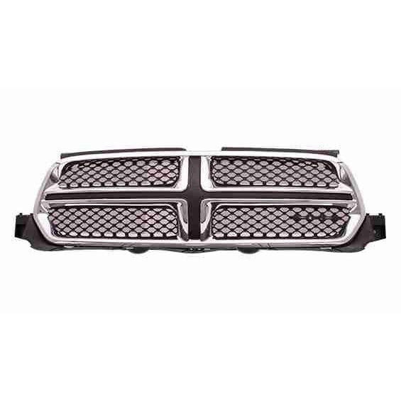 Dodge Durango CAPA Certified Grille Chrome Painted Black With Accent Colour - CH1200357C