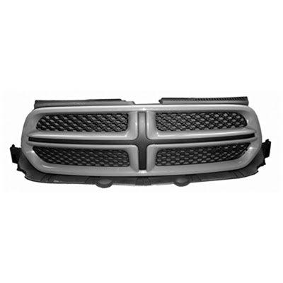 Dodge Durango CAPA Certified Grille Matte Dark Gray With Gray Moulding - CH1200359C