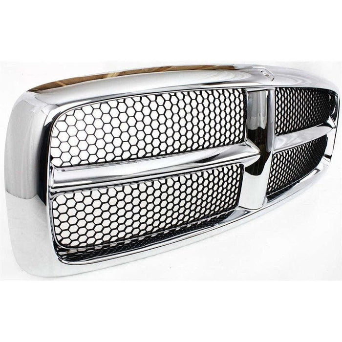 2002-2005 Dodge Pickup Dodge RAM 1500 Grille Assembly Black With Chrome Frame - CH1200248-Partify-Painted-Replacement-Body-Parts