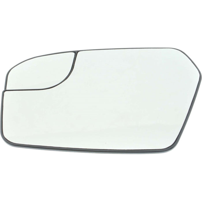 Ford Fusion Driver Side Door Mirror Glass Non-Heated W/O Blis W/Spotter Glass - FO1324208
