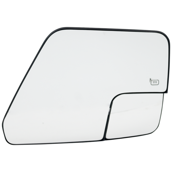Ford F-150 Driver Side Door Mirror Glass Std Mirror Heated W/O Blind Spot Detection Non-Electrochromic - FO1324204