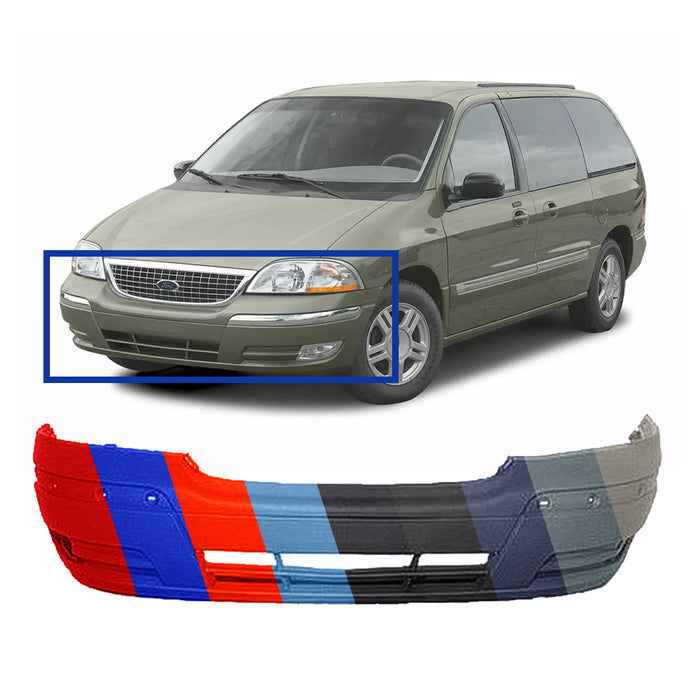 Ford Windstar CAPA Certified Front Bumper - FO1000442C