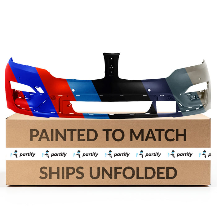 Parachoques delantero original Lincoln MKC con orificios para sensores, sin orificios para lavafaros y con orificio para gancho de remolque - EJ7Z17D957DA