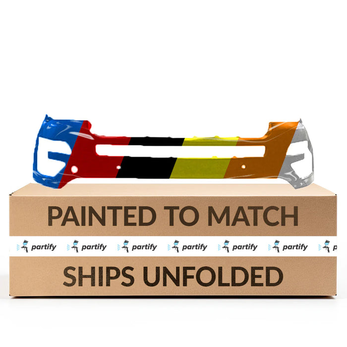 Parachoques delantero certificado CAPA para Ford Explorer con orificio para cámara, 4 orificios para sensores y orificio para gancho de remolque - FO1000726C