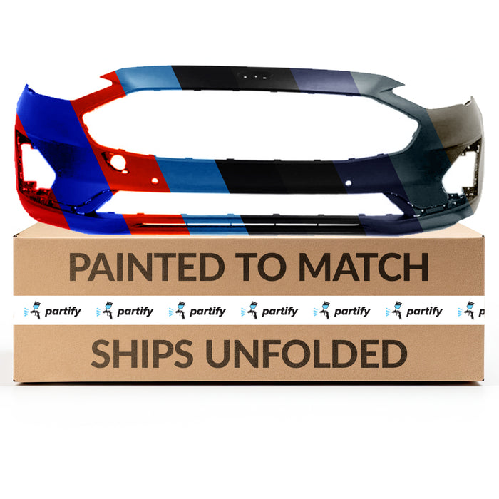 Parachoques delantero para Ford Fusion con orificios para sensores y gancho de remolque - FO1000760