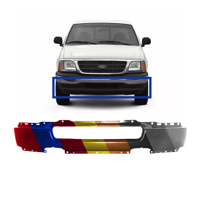 Ford F-150 Front Bumper Without Fog Light Holes - FO1002389