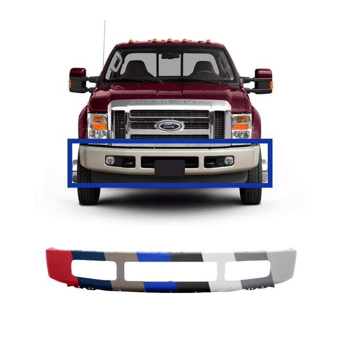 Ford F450/F550 OEM Front Bumper With Flare Holes - 8C3Z17757FPTM