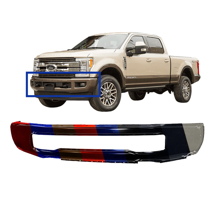 Ford F250/F350/F450/F550 CAPA Certified Front Bumper Without Fog Light Holes - FO1002440C