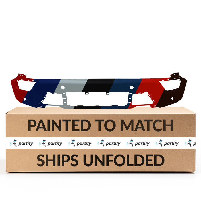 Ford F-150 OEM Front Bumper w/Active Park Assist & w/ automatic park holes - ML3Z17757CPTM