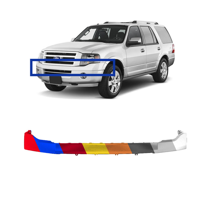 Ford Expedition Front Upper Bumper Without Wheel Moulding Holes - FO1014103