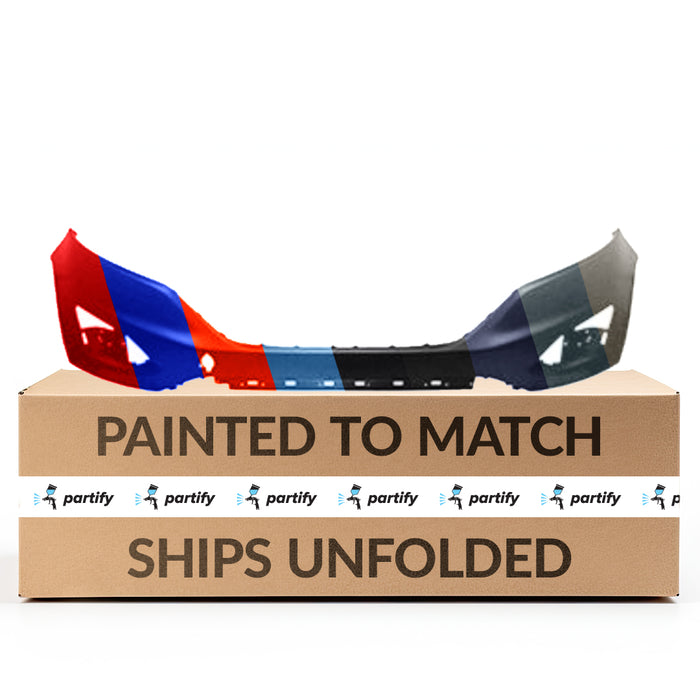 Parachoques delantero superior de Ford Edge sin orificios para sensores y con orificio para gancho de remolque - FO1014116