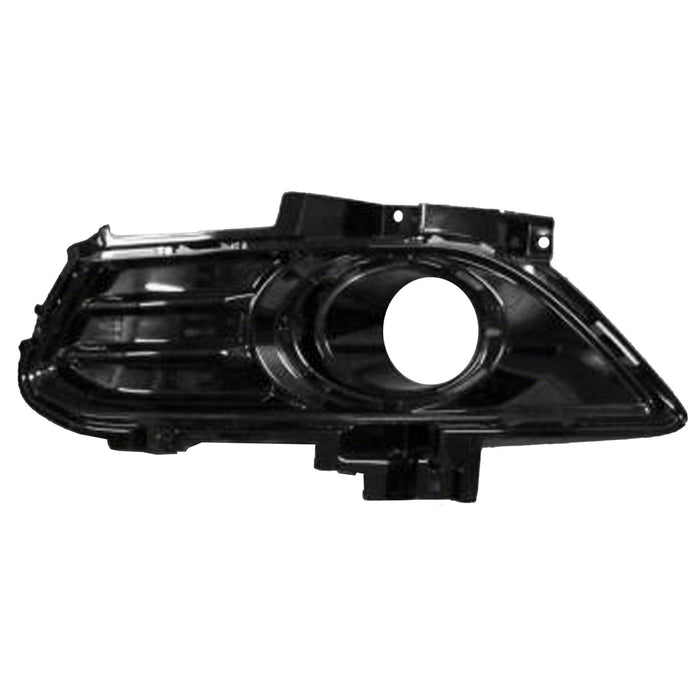 Ford Fusion Energi SE/Energi Titanium/S Hybrid/SE Hybrid/Titanium Hybrid Front Driver Side Bumper Insert Fog Lamp Bezel For Use W/Fog Lamps W/O Block Heater Chrome Bezel - FO1038136