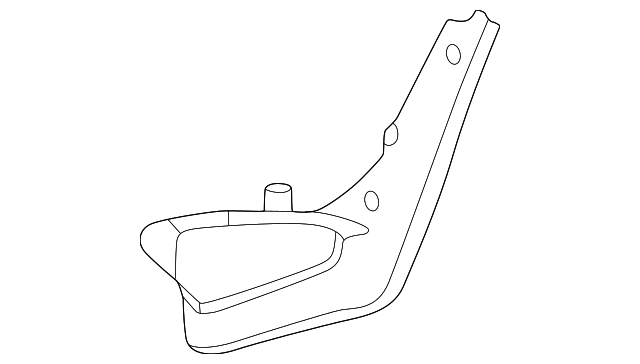 Ford Maverick Lower Deflector Front Bumper Molding - FO1047132