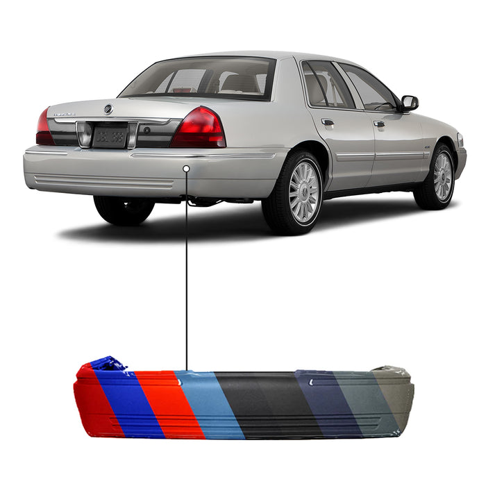 1998 2011 Mercury Grand Marquis Rear Bumper FO1100280 Partify 1998-2011-mercury-grand-marquis-rear-bumper-fo1100280-partify