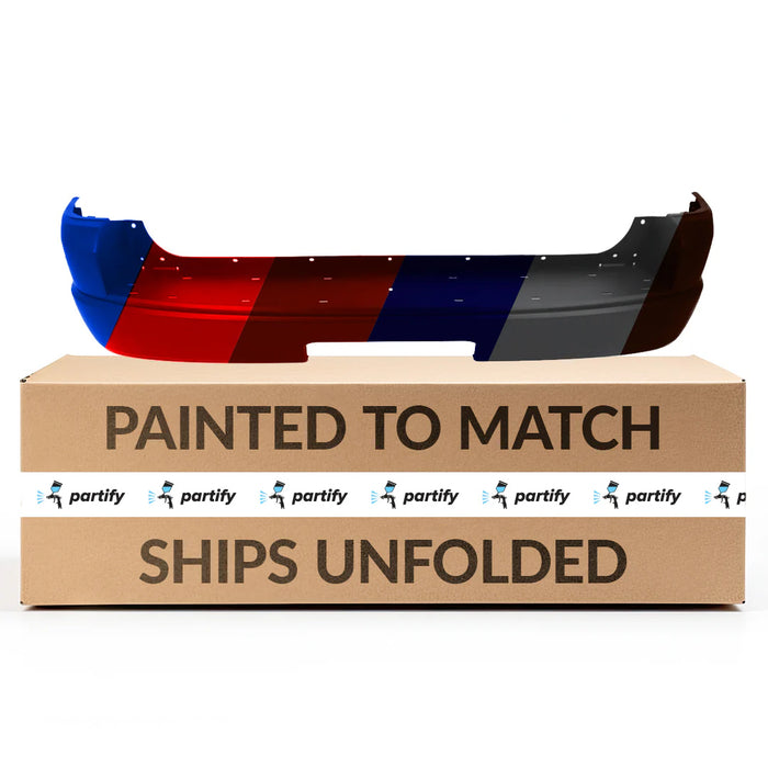 Ford Explorer XLT OEM Rear Bumper Without Sensor Holes & With Wheel Molding Holes - 1L2Z17K835LA