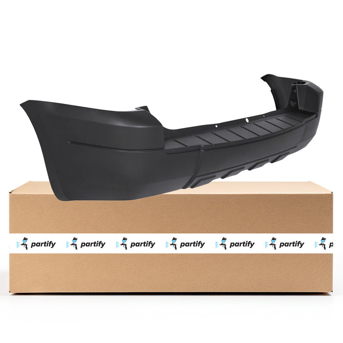 Ford Escape XLS/XLT/XLT Deportivo/XLT No Boundaries/XLT Sport CAPA Certified Rear Bumper W/O No Boundries Pkg W/Flare W/O Hitch Textured - FO1100681C