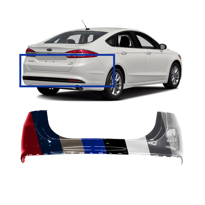 Ford Fusion CAPA Certified Rear Bumper Without Sensor Holes - FO1100693C