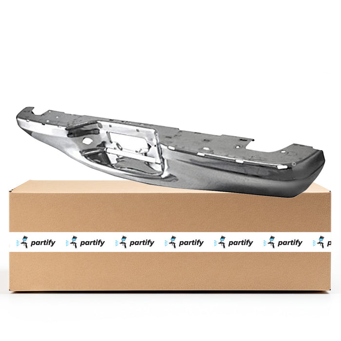 Ford F-150 CAPA Certified Rear Bumper Face Bar Bright Crew Cab Pickup - FO1102319C