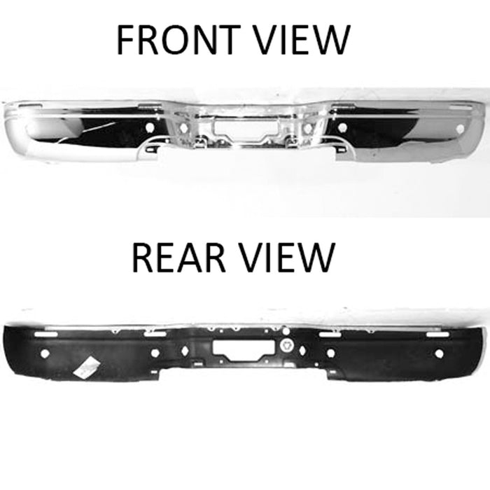 Ford Expedition Rear Bumper Face Bar W/Proximity Sensor Bright - FO1102335