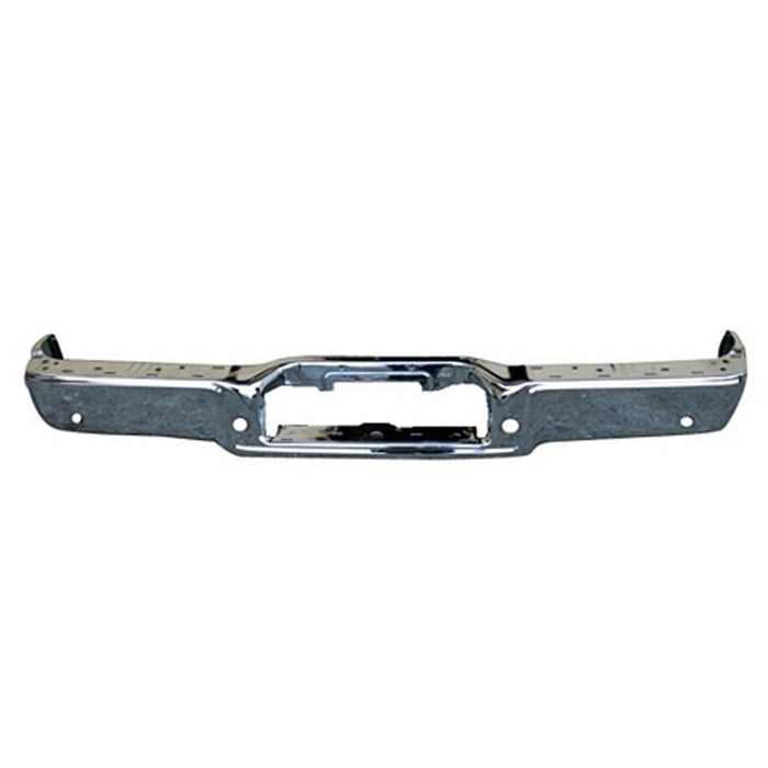 Ford F-150/Lincoln Mark LT Rear Bumper Face Bar W/Rear Object Sensors Chrome - FO1102359