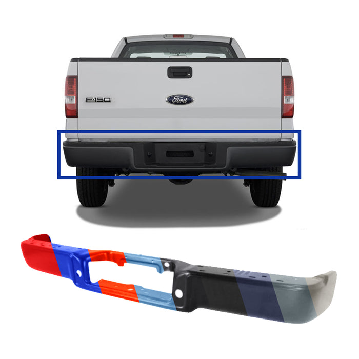 Ford F-150 CAPA Certified Rear Bumper Without Sensor Holes & With Styleside/Fleetside - FO1102361C