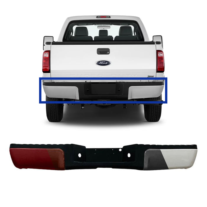 Ford F250/F350/F450/F550 CAPA Certified Rear Bumper Assembly Without Sensor Holes - FO1103149C