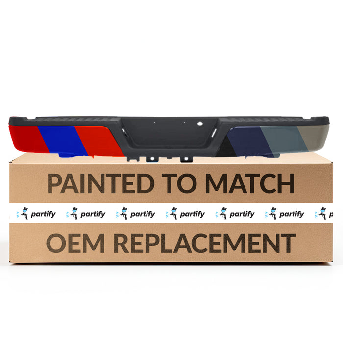 Parachoques trasero certificado CAPA para Ford F-150, sin orificios para sensores ni enganche de remolque - FO1103184C