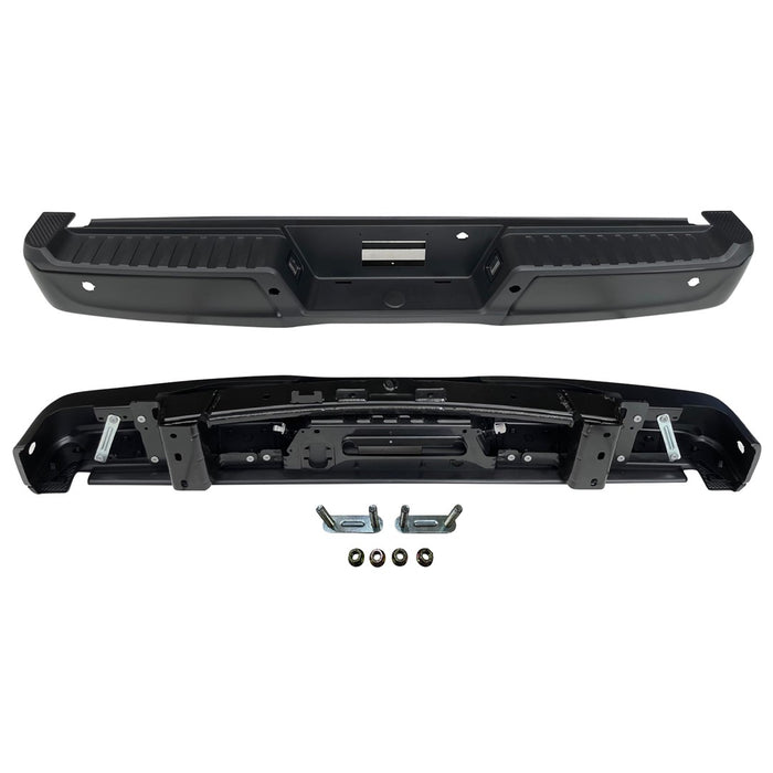 Ford F-150 Rear Bumper Assembly W/O Towing Pkg W/Parking Aid W/Active Park W/Lamps - FO1103246