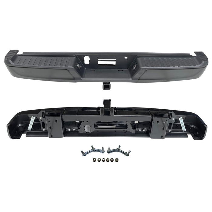 Ford F-150 Rear Bumper Assembly W/Towing Pkg W/Med/Hvy Duty W/O Parking Aid W/Lamps - FO1103251