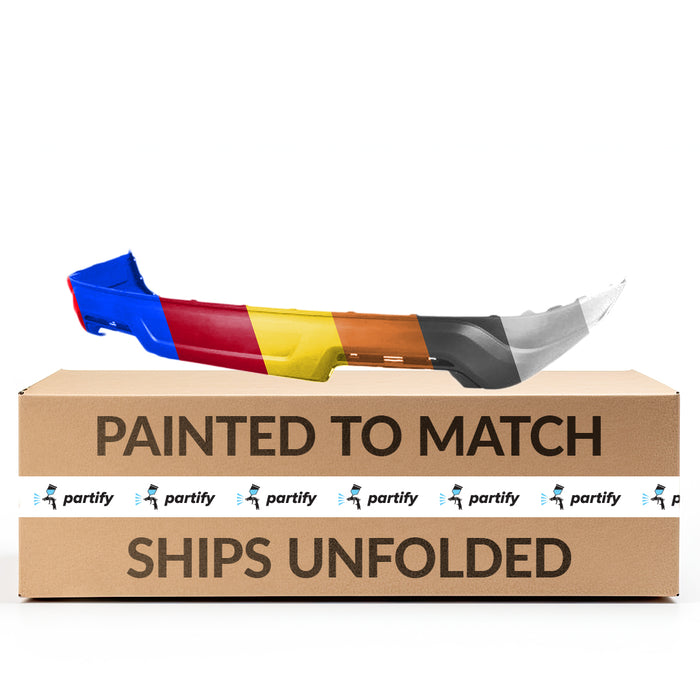 Ford Explorer CAPA Certified Rear Lower Bumper Without Sensors Holes & Without Side Molding & Without Trailer Hitch - FO1115133C