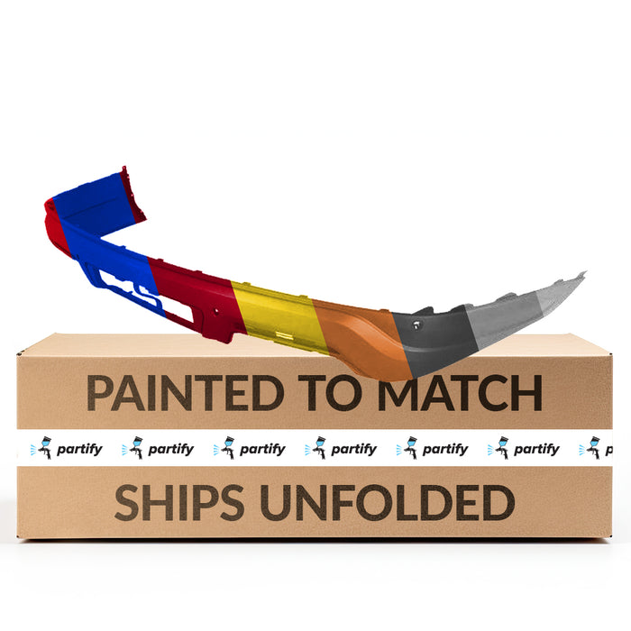 Ford Explorer CAPA Certified Rear Lower Bumper With 4 Sensors Holes & Without Side Molding & With Trailer Hitch - FO1115136C