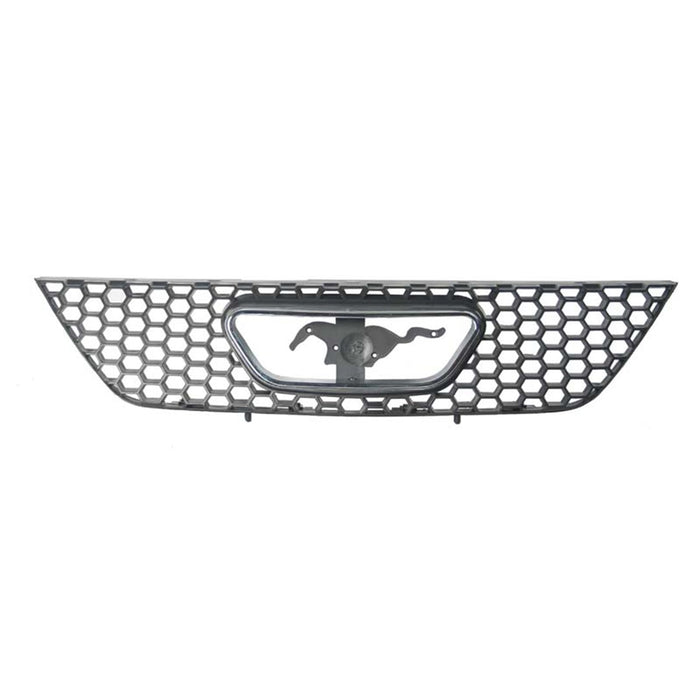 Ford Mustang Base/GT/GT Base/GT Equipado Grille Matte Black W/Bright Frame Assembly - FO1200357