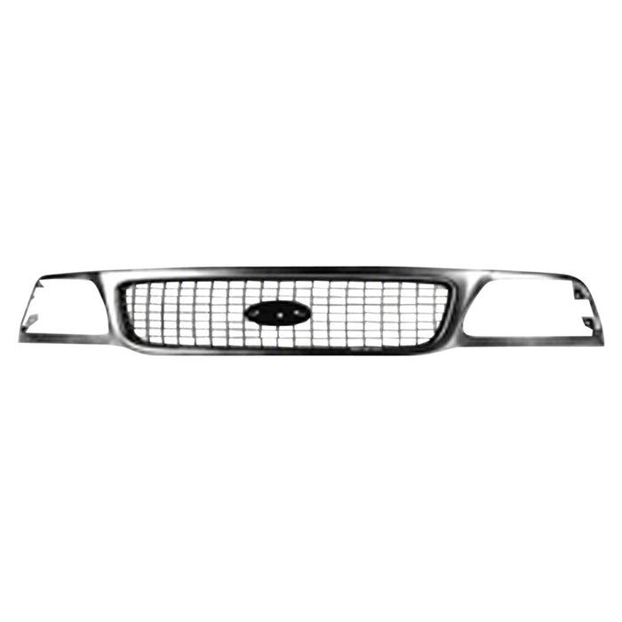 Ford Expedition XLT Grille Bright & Charcoal Assembly - FO1200377