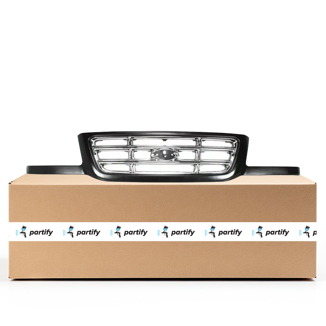 2001-2003 Ford Ranger Grille W/Bright Bars Black Assembly - FO1200394 ...