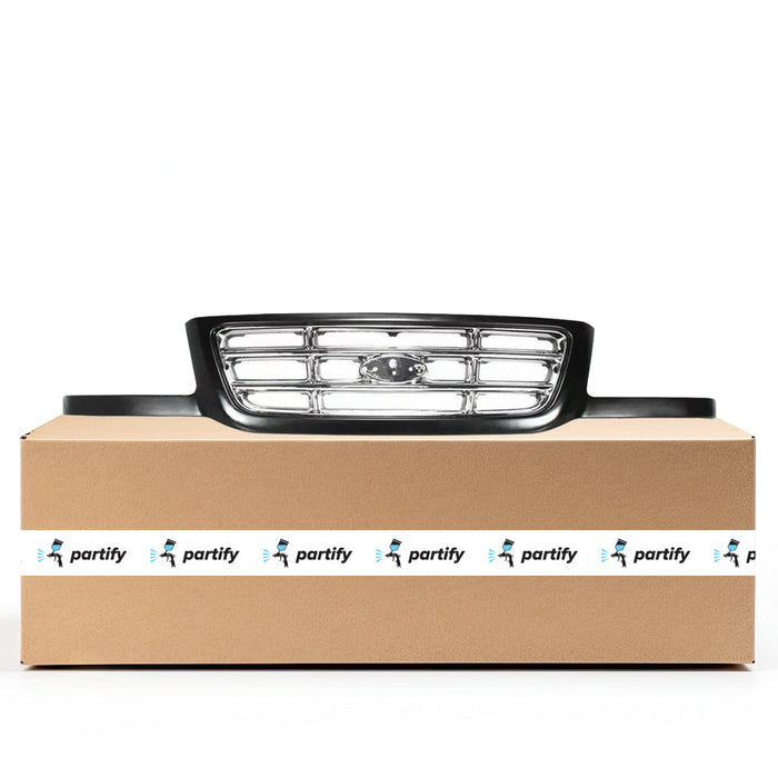 Ford Ranger CAPA Certified Grille W/Bright Bars Black Assembly - FO1200394C