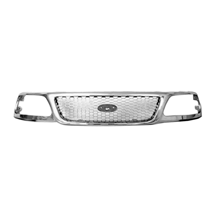 Ford Expedition XLT Grille Bright & Charcoal Assembly - FO1200405
