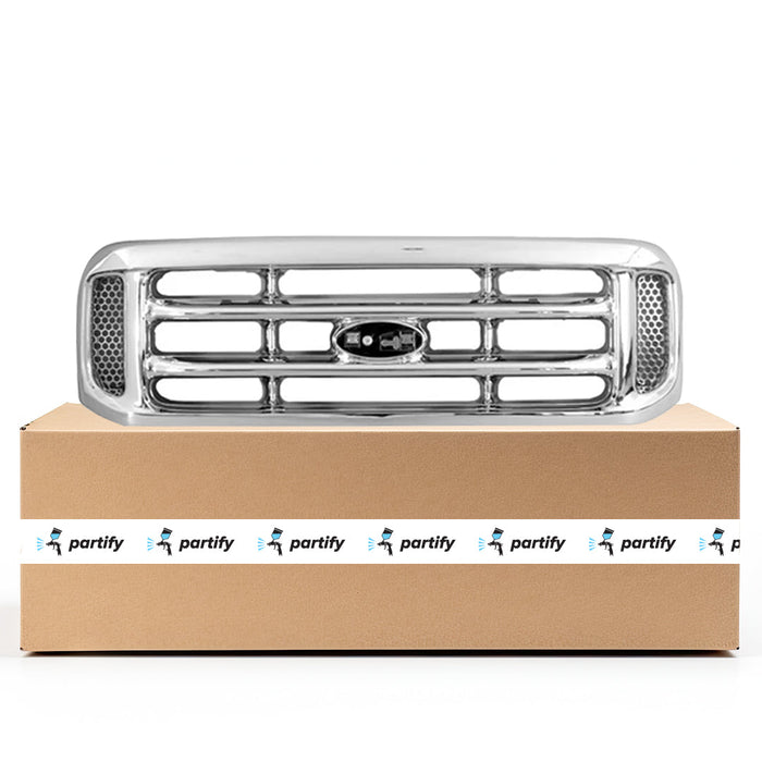 Ford F-250 Super Duty/F-350 Super Duty CAPA Certified Grille Chrome Assembly - FO1200417C