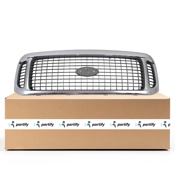 Ford Excursion Grille Bright/Charcoal Assembly - FO1200448