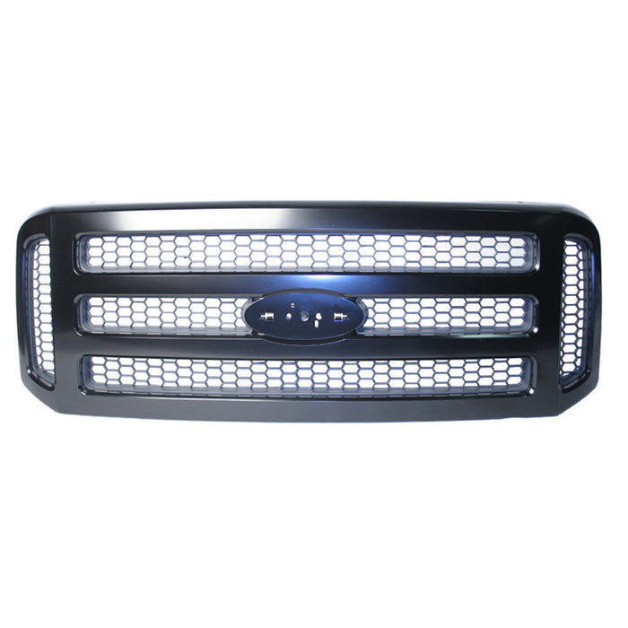 Ford F-250 Super Duty/F-350 Super Duty Lariat/XLT CAPA Certified Grille Black W/Code Ud W/O Bright Assembly - FO1200457C