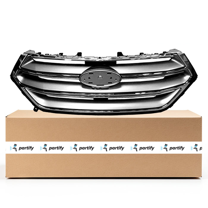 Parrilla Ford Edge cromada/plateada sin paquete aerodinámico con cámara, modelo Se/Sel/Titanium - FO1200560