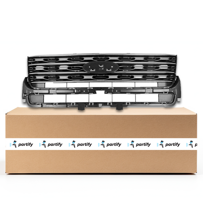 Ford Explorer Grille Silver With Chrome Base/Limited/Xlt Model - FO1200579