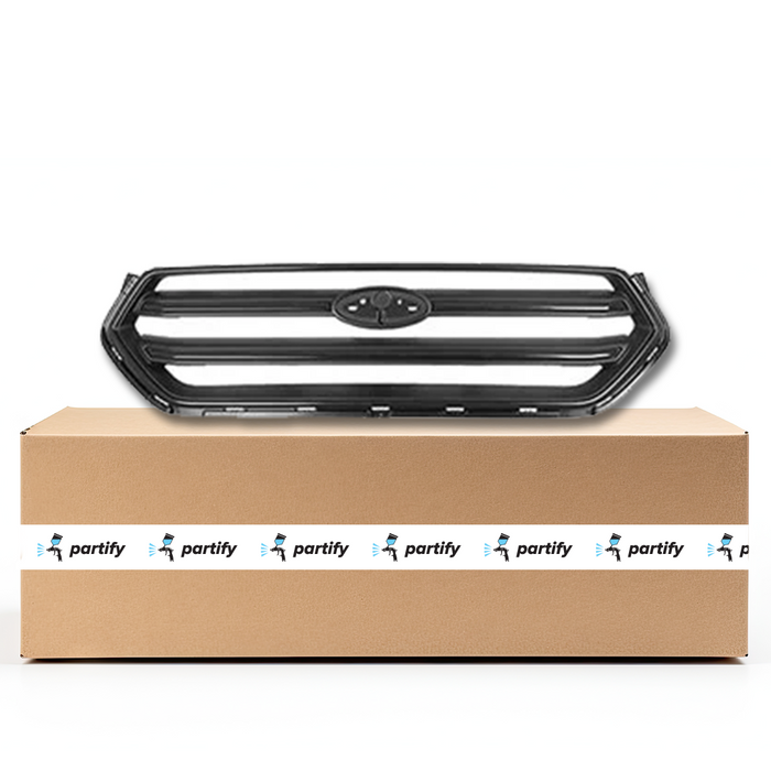 Ford Escape CAPA Certified Grille Matte Black With Painted Black Bars(No Chrome) - FO1200592C