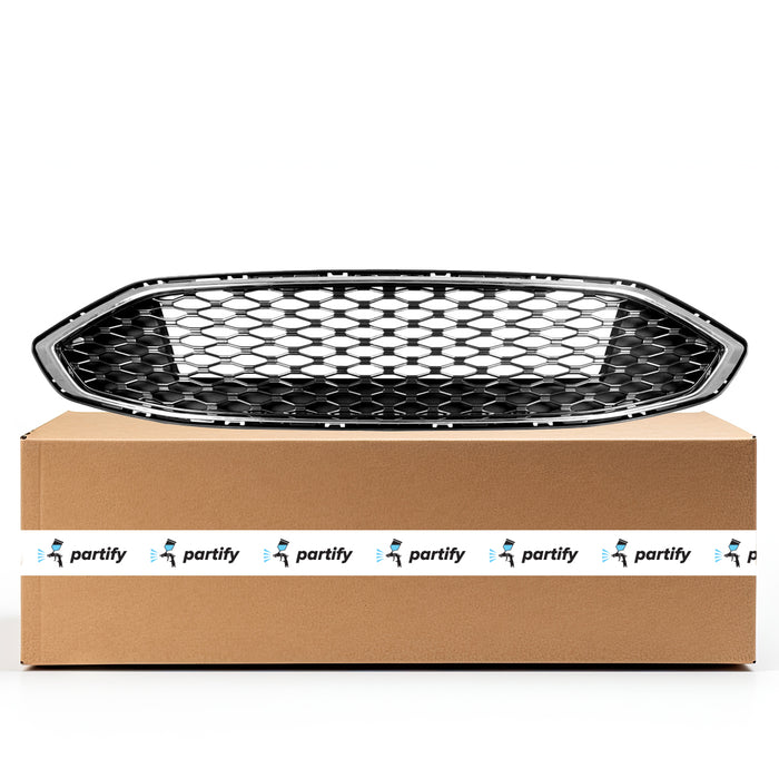 Ford Fusion OEM Grille Black Mesh With Chrome Frame Exclude Sport - HS7Z8200BA