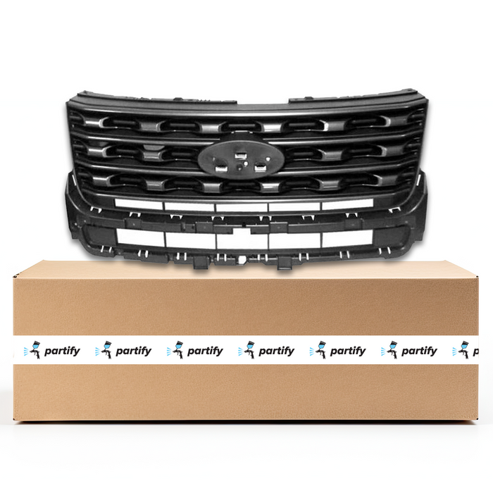 Ford Explorer CAPA Certified Grille Painted Dark Gray Without Chrome Xlt Model With App Package - FO1200603C