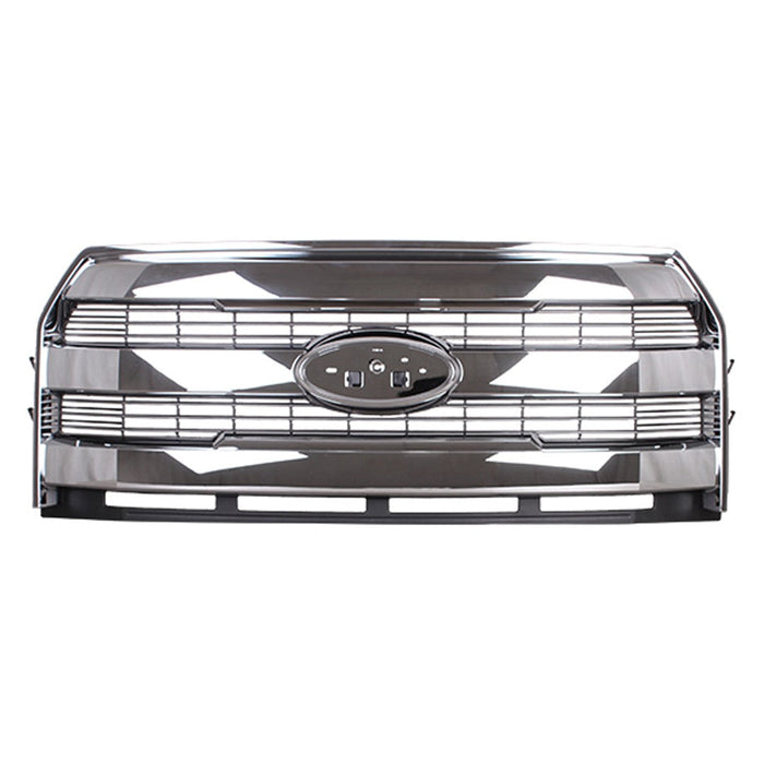 Ford F-150 CAPA Certified Grille W/O Front View Camera Body Clr Sur/Acct Clr Insert Assembly Crew Cab Pickup/Extended Cab Pickup - FO1200609C