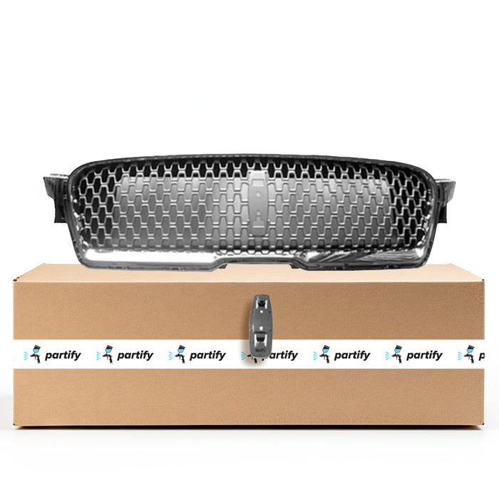 Parrilla OEM para Lincoln MKZ de aluminio satinado con marco satinado y soporte para emblema - HP5Z8200AA
